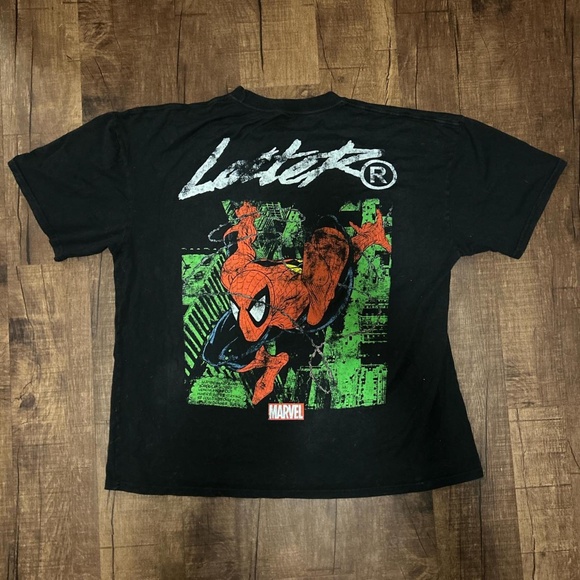 Culture Kings Loiter Spider Man Black graphic T - Picture 3 of 3